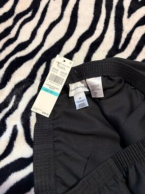 Alfred Dunner Girls' Black Elastic Waist Sweatpants